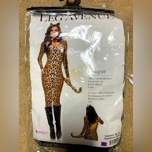 Halloween Leopard/cougar Costume Jumpsuit